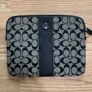 Coach - iPad/tablet carrier - black/gray - used